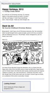 Mailchimp Newsletter Christmas 2012